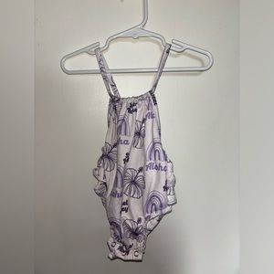 Purple Sweet Honey Halter Romper